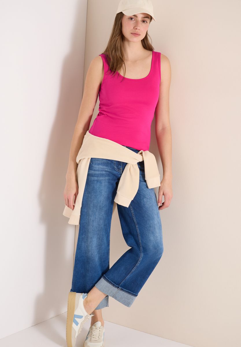 Basic Top aus reiner Baumwolle