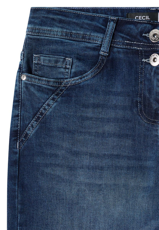 High Waist Wide Leg Jeans im Loose Fit