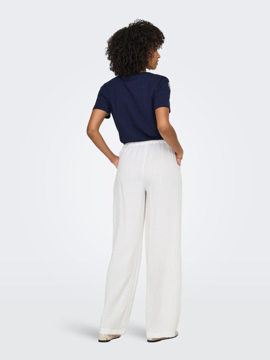 ONLITA MW LINEN LOOK WIDE PANT TLR