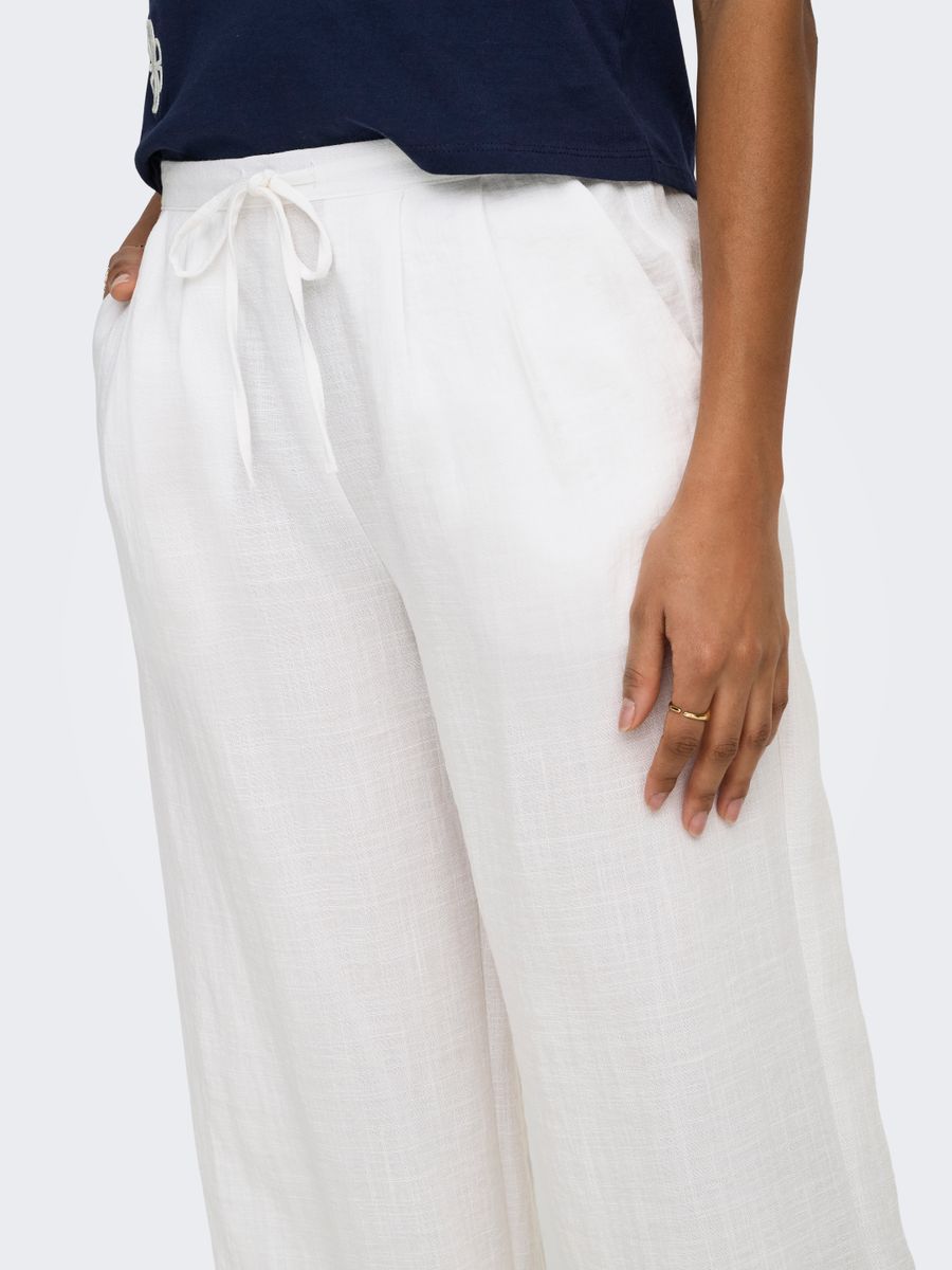 ONLITA MW LINEN LOOK WIDE PANT TLR