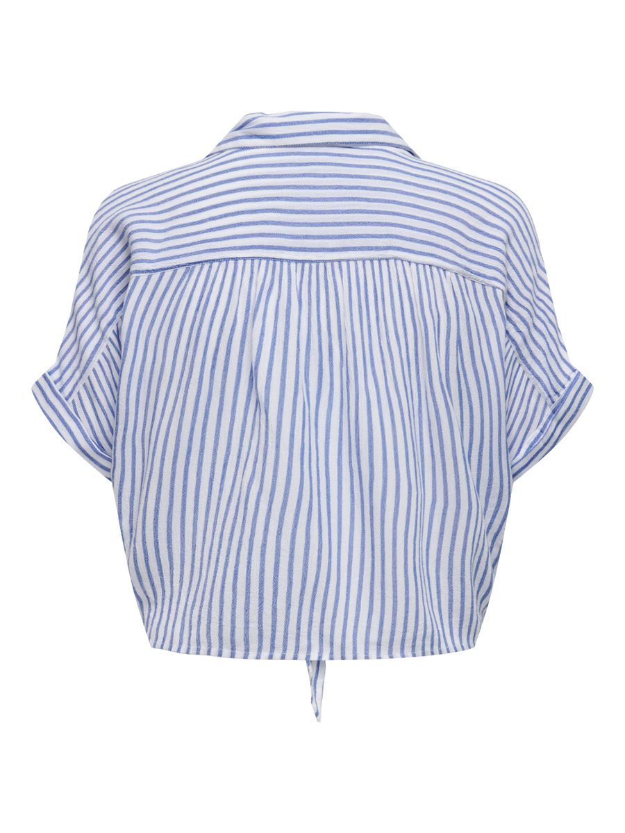 ONLPAULA LIFE S/S TIE SHIRT WVN NOOS