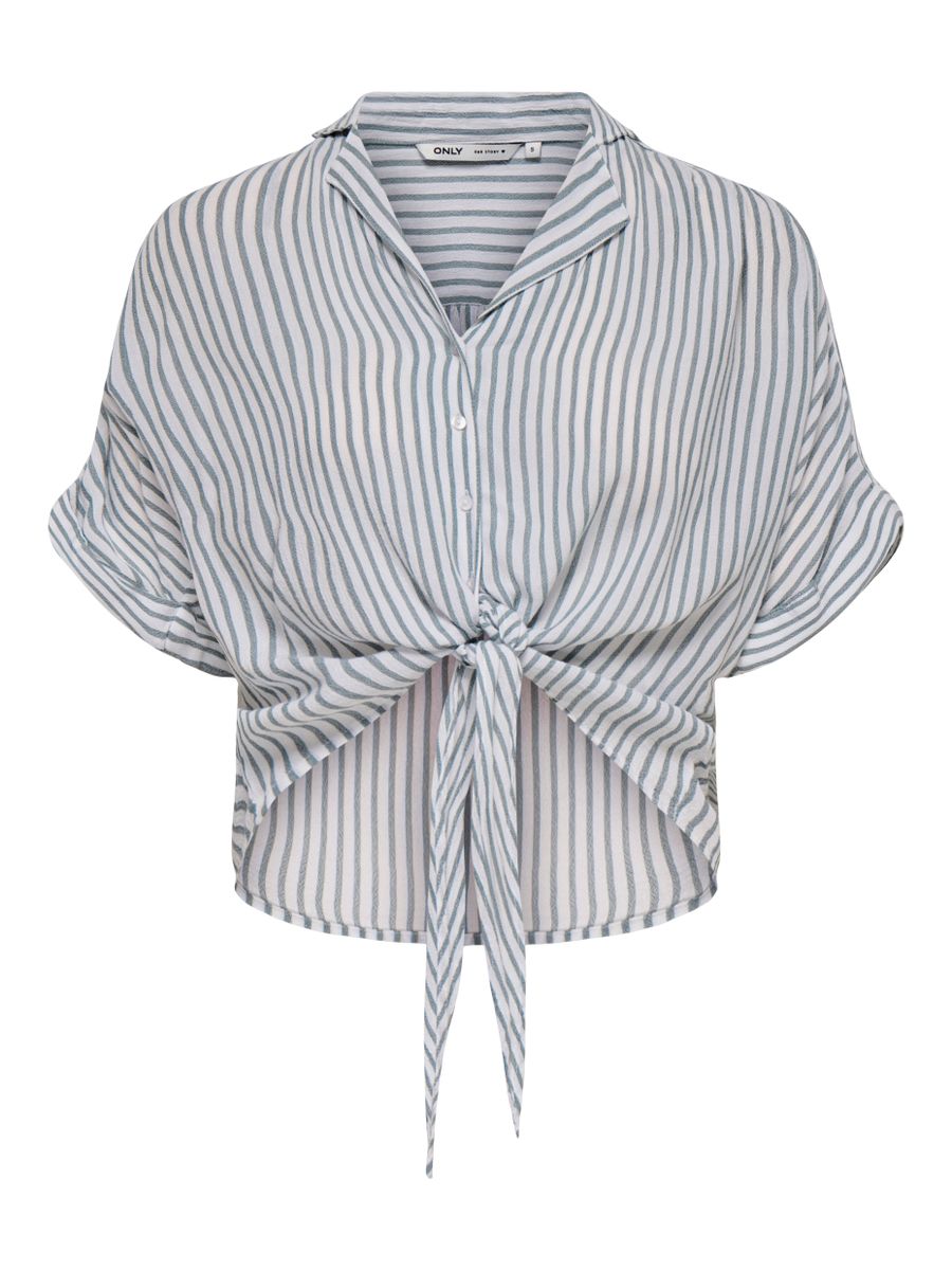 ONLPAULA LIFE S/S TIE SHIRT WVN NOOS