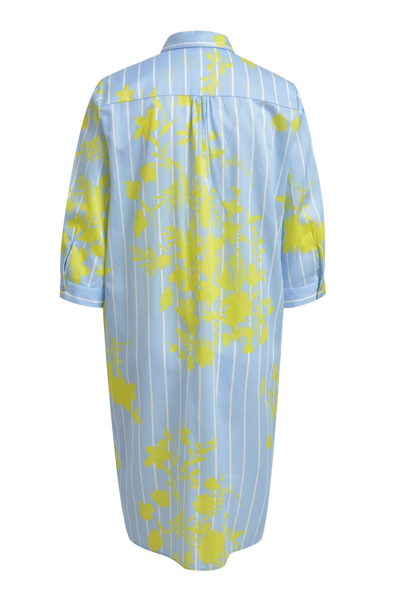 shirt dress with3/4 sleeves