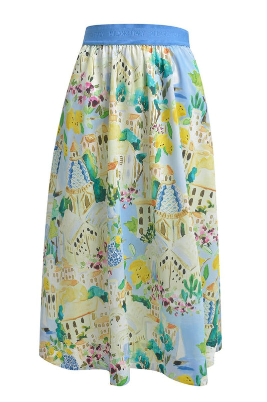 midi skirt elastic wb