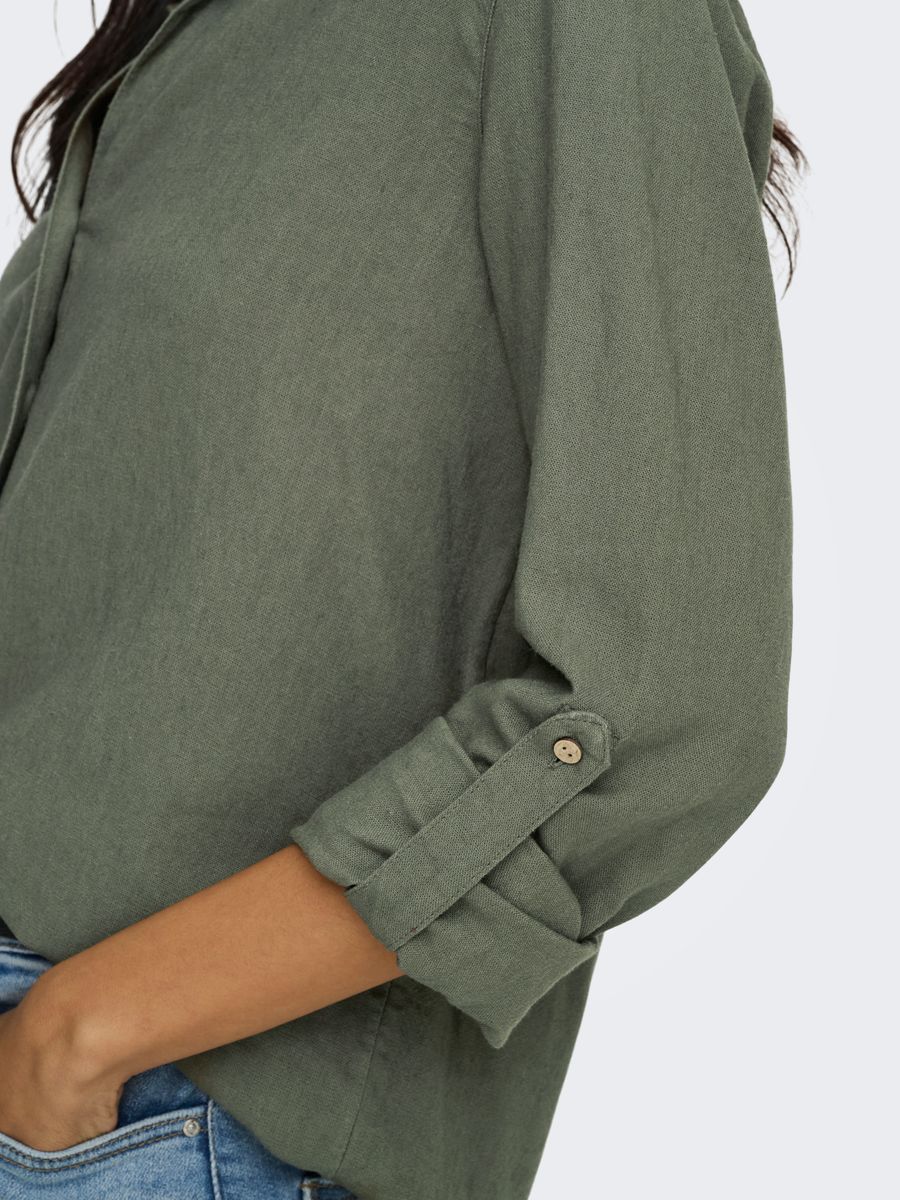 ONLGOA 3/4 STRAP LINEN BL SHIRT CC PNT
