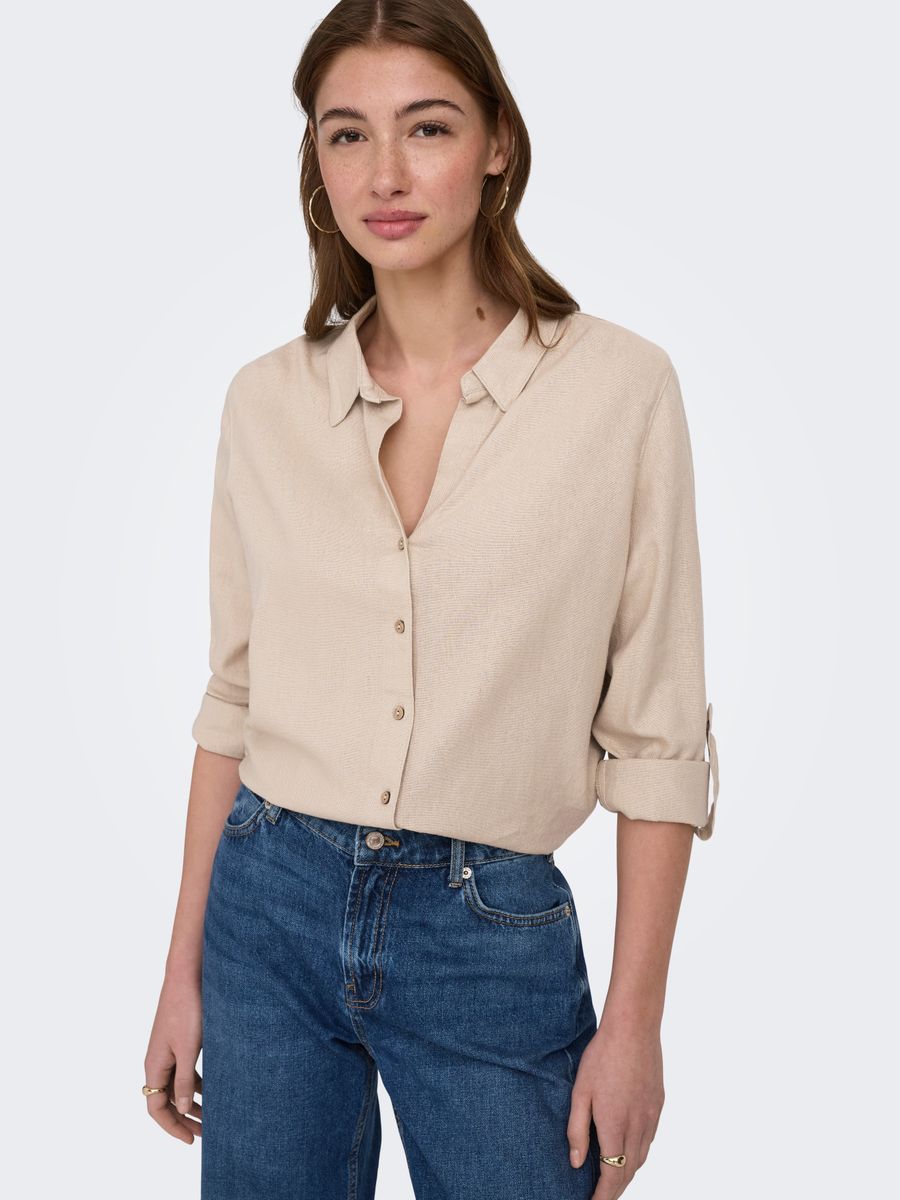 ONLGOA 3/4 STRAP LINEN BL SHIRT CC PNT