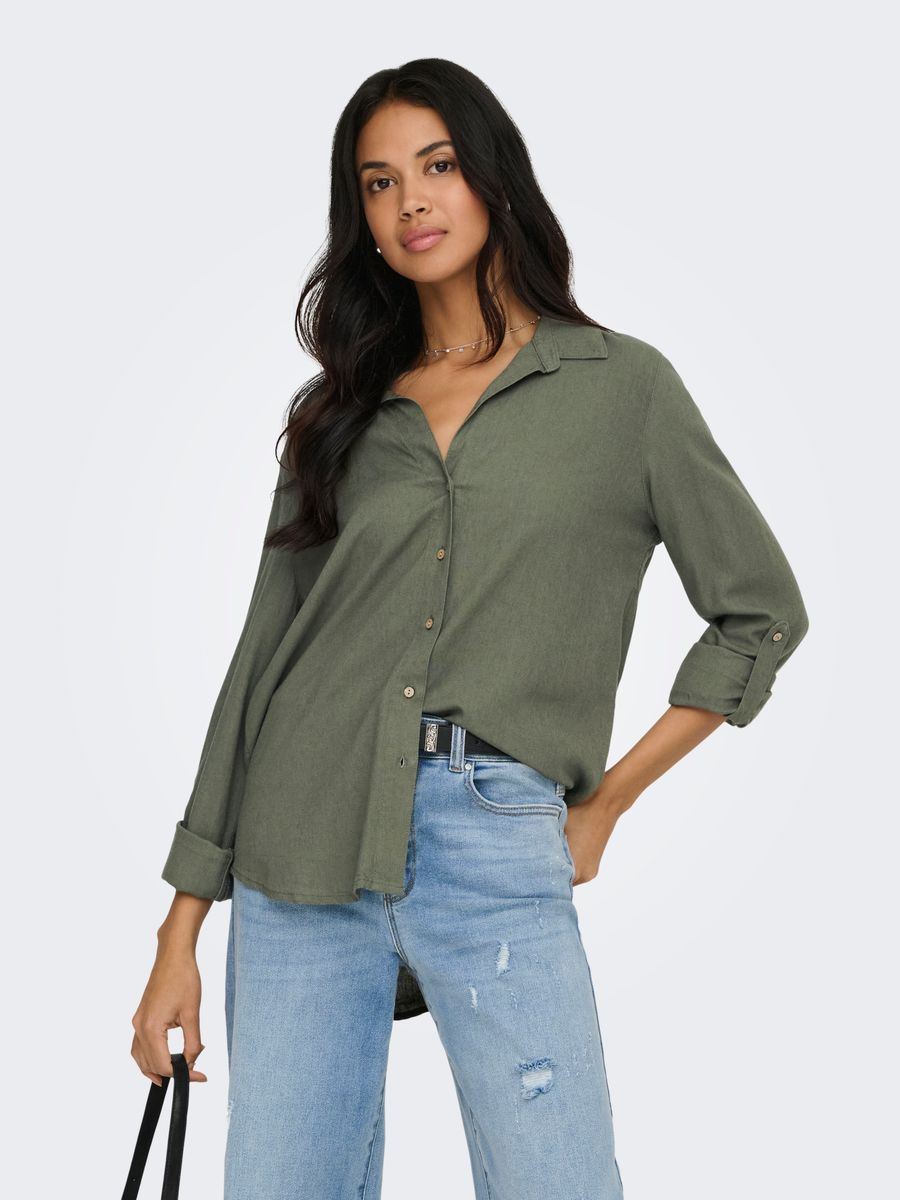 ONLGOA 3/4 STRAP LINEN BL SHIRT CC PNT