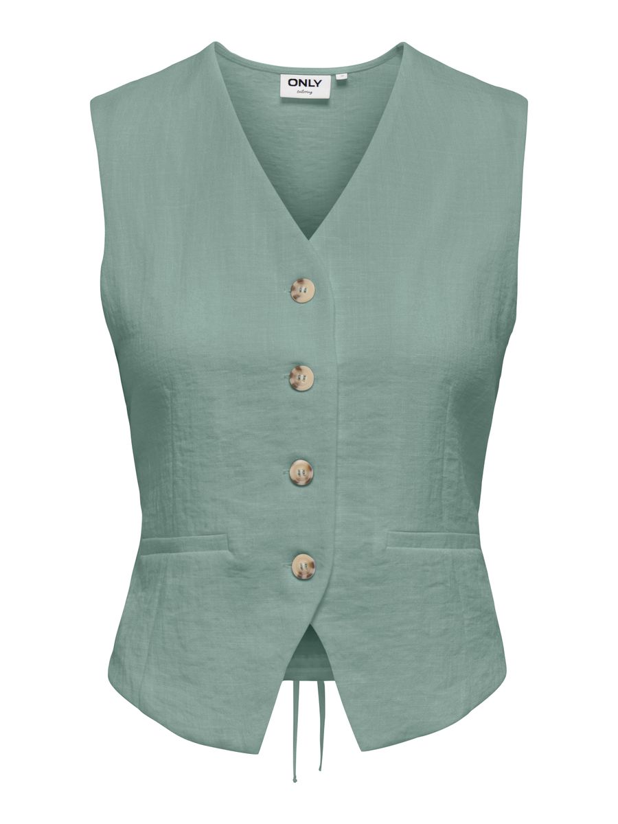 ONLITA S/L LINEN LOOK WAISTCOAT TLR