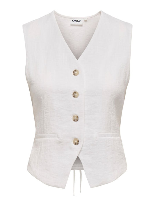 ONLITA S/L LINEN LOOK WAISTCOAT TLR
