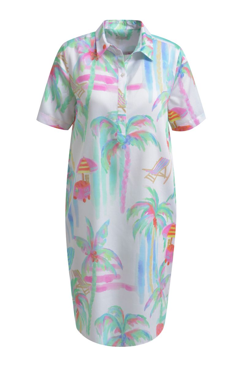 shirtdress, 1/2 sleeve