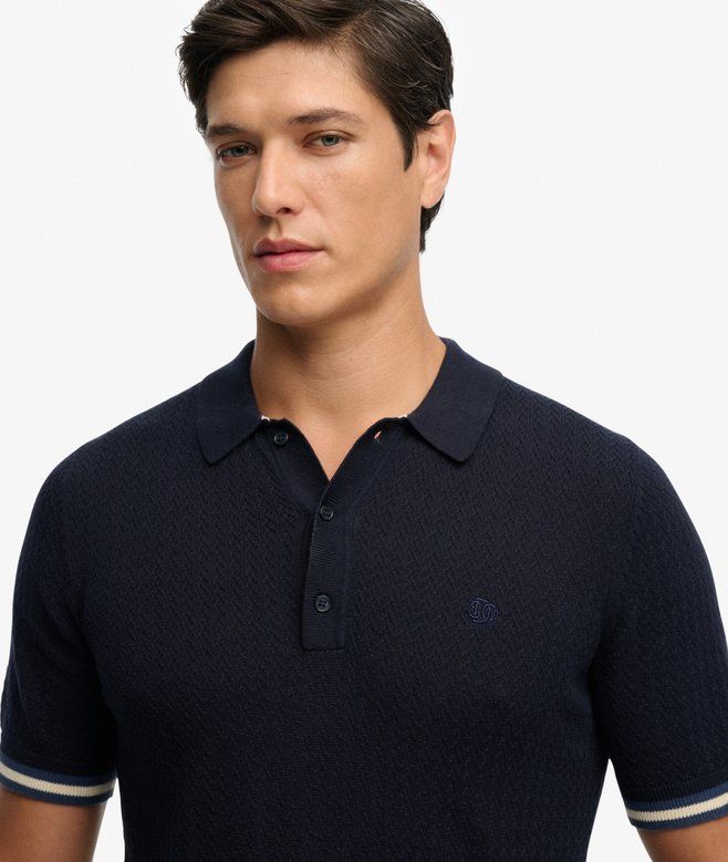 Knitted Texture S/S Polo