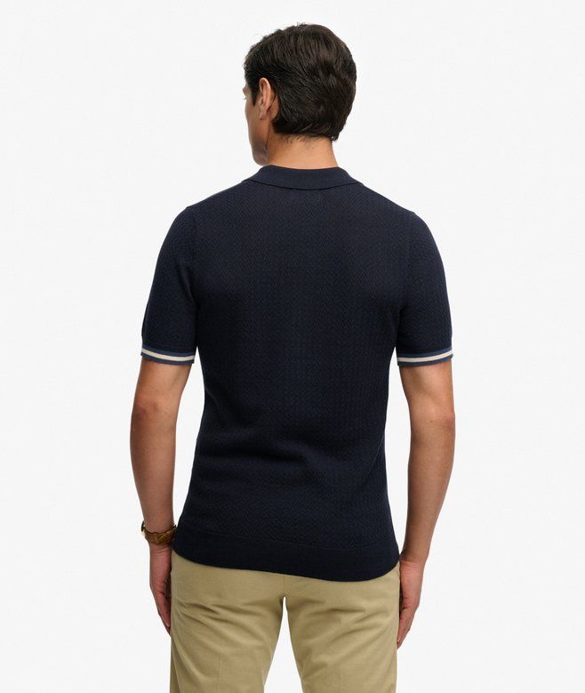 Knitted Texture S/S Polo