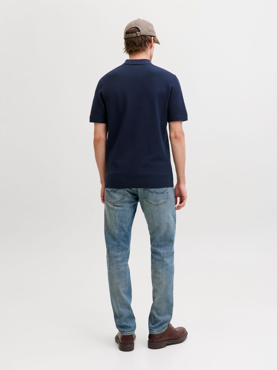 JPRBLURILEY KNIT POLO SS SN