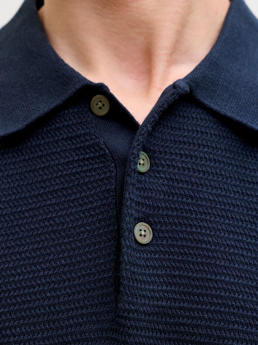 JPRBLURILEY KNIT POLO SS SN