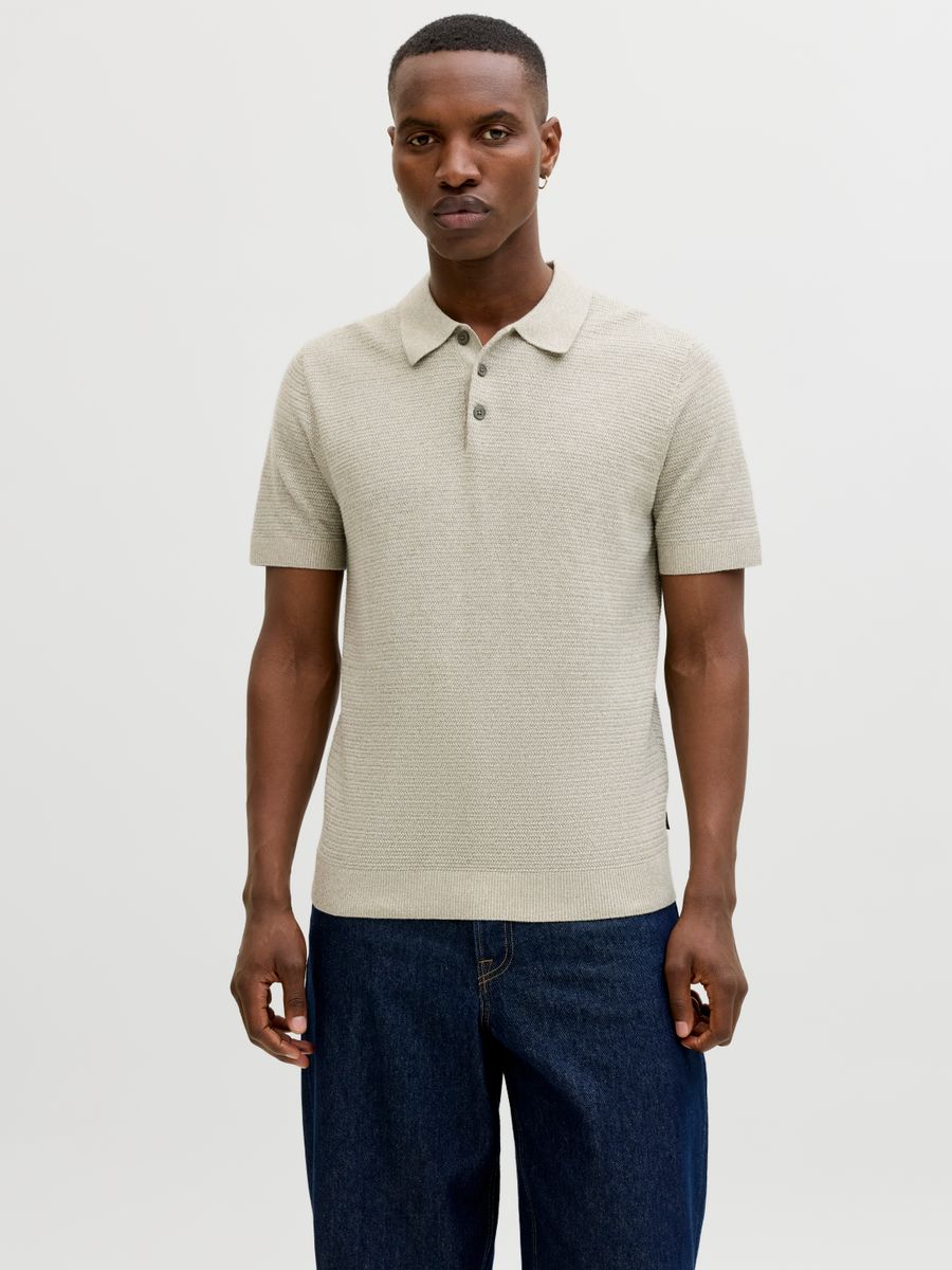 JPRBLURILEY KNIT POLO SS SN