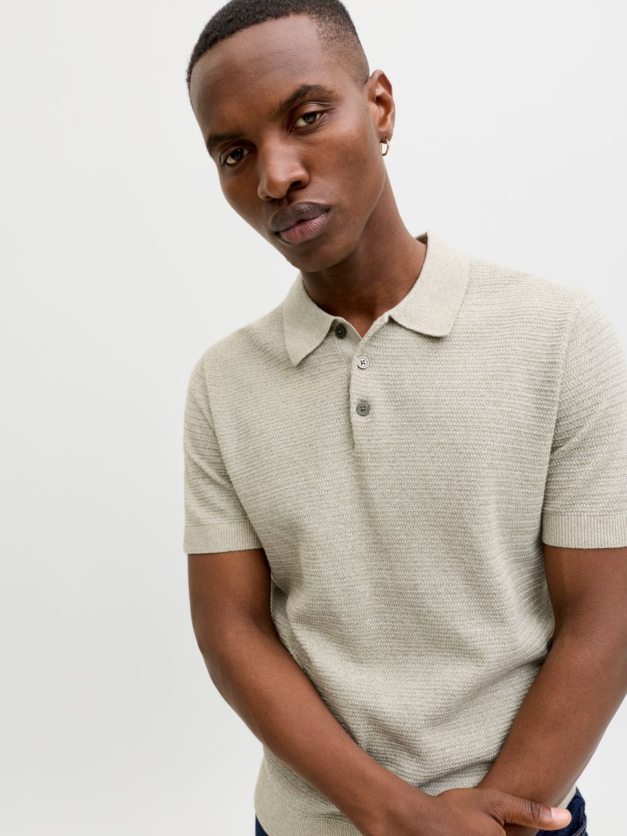 JPRBLURILEY KNIT POLO SS SN