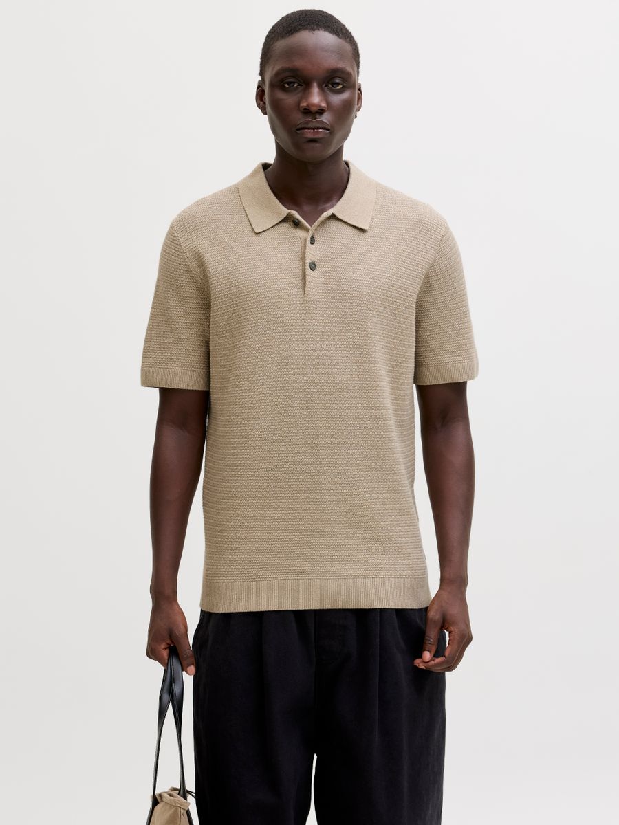 JPRBLURILEY KNIT POLO SS SN
