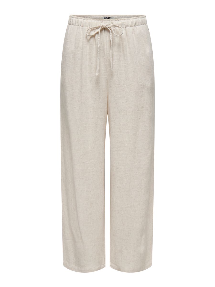 ONLSIESTA MW PULL-UP LINEN BL PNT NOOS