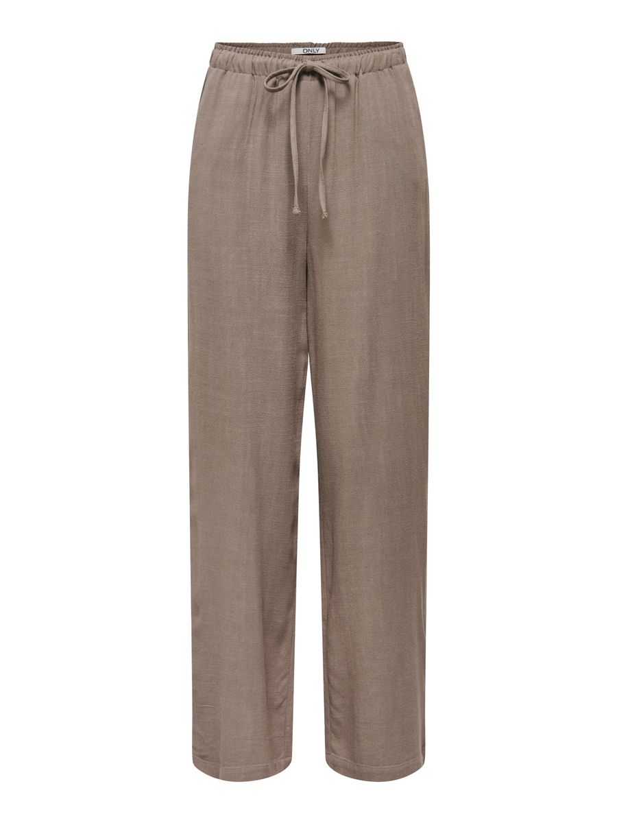 ONLSIESTA MW PULL-UP LINEN BL PNT NOOS