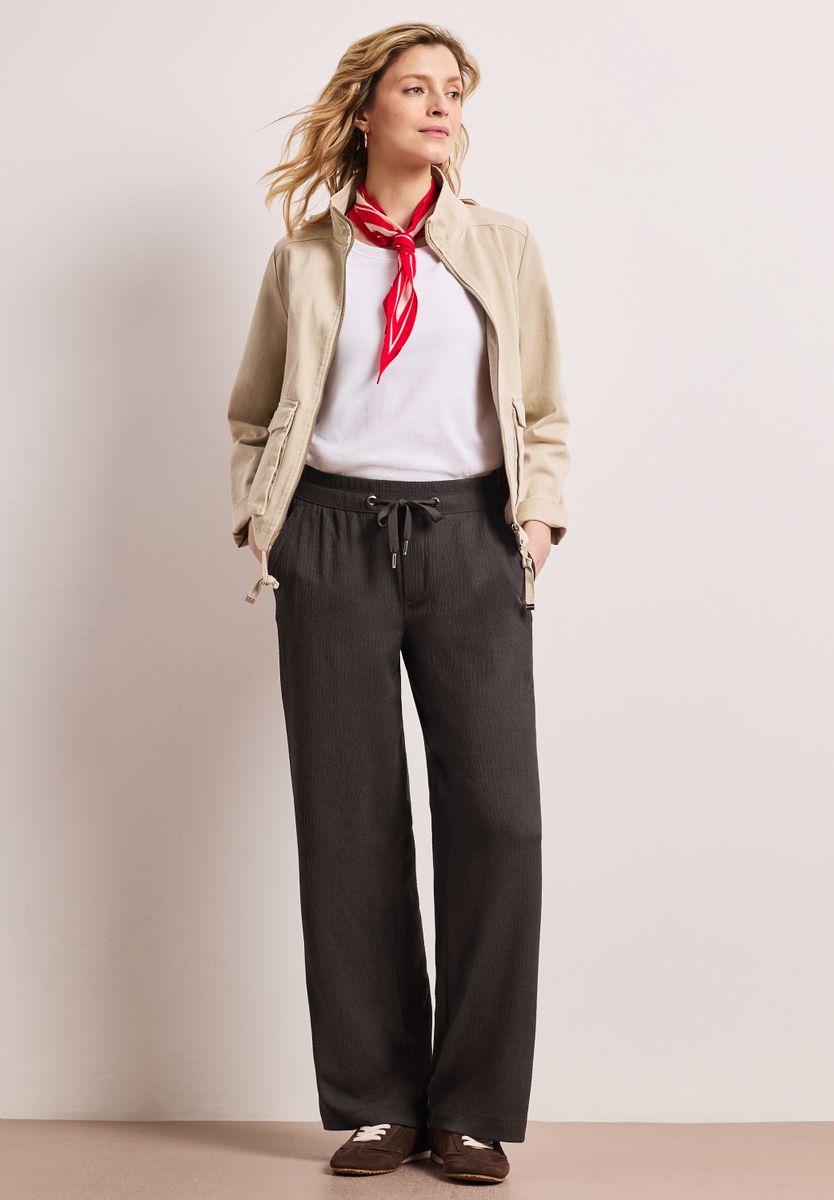 High Waist Wide Leg Hose im Casual Fit