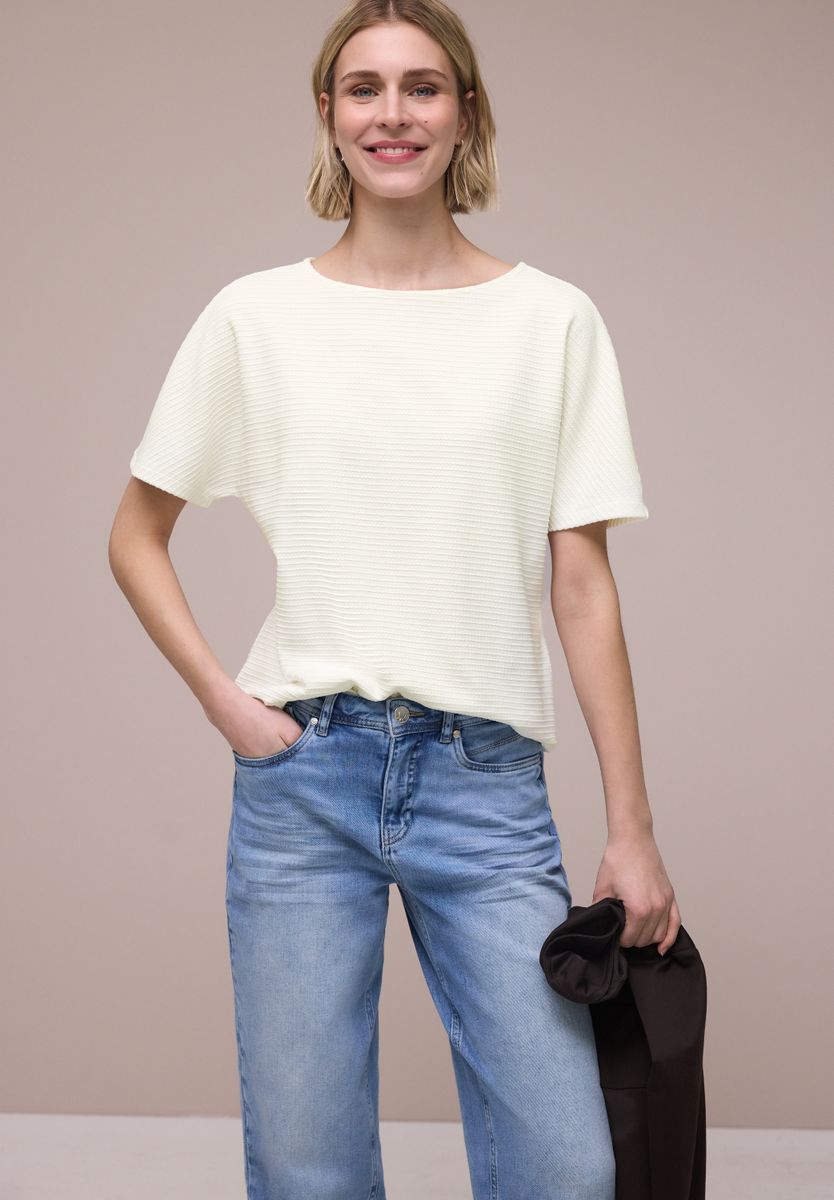 Dropped Shoulder Shirt mit Struktur