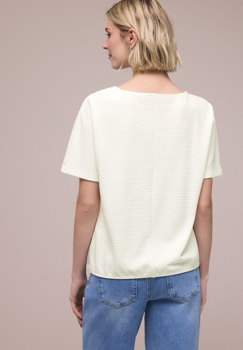 Dropped Shoulder Shirt mit Struktur