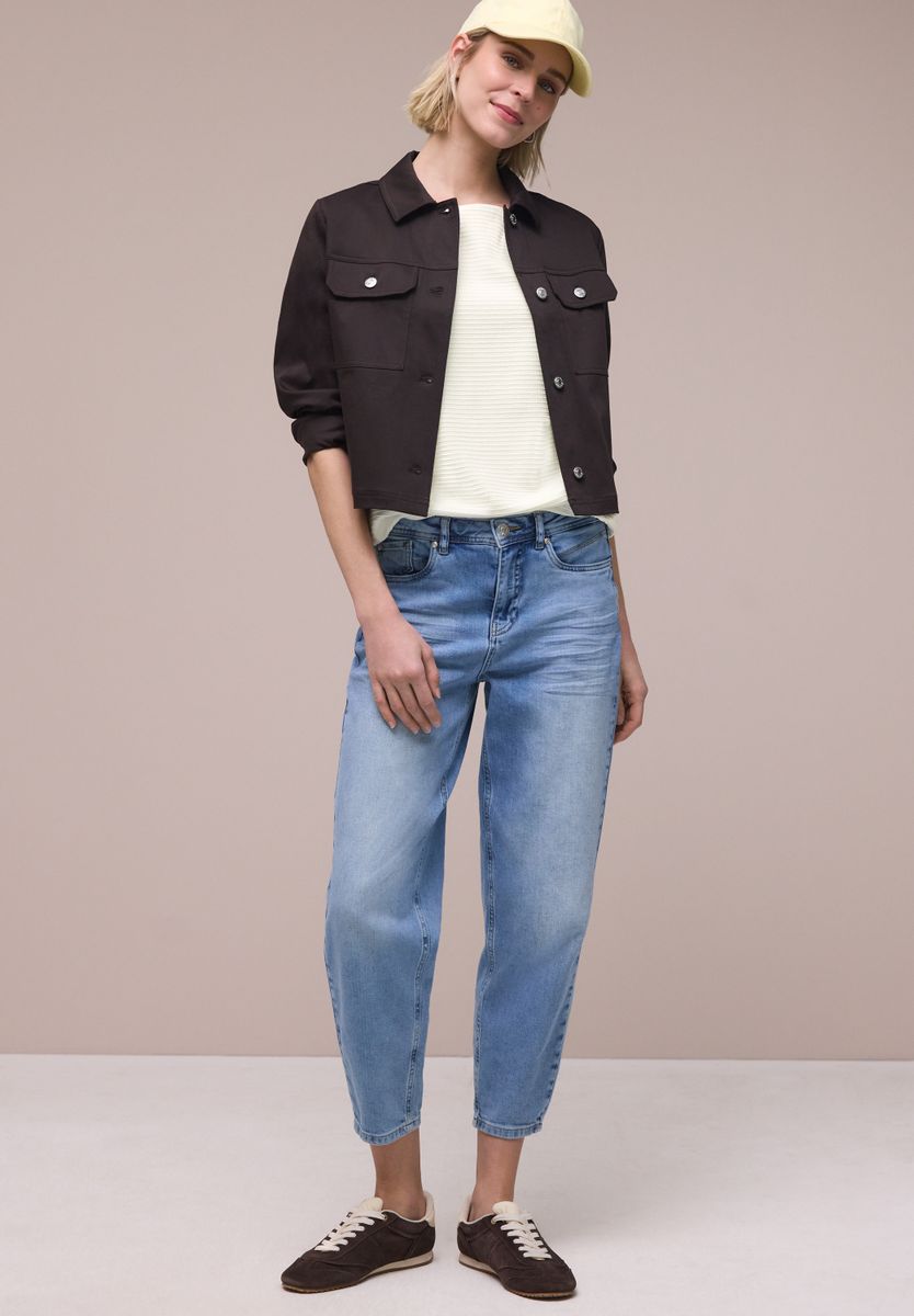 Dropped Shoulder Shirt mit Struktur