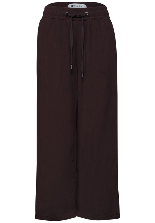 7/8 High Waist Wide Leg Hose im Loose Fit