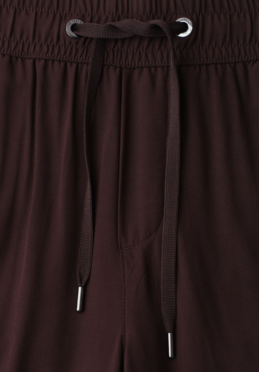 7/8 High Waist Wide Leg Hose im Loose Fit