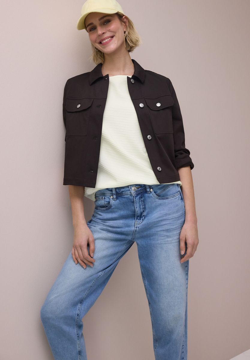 Dropped Shoulder Shirt mit Struktur