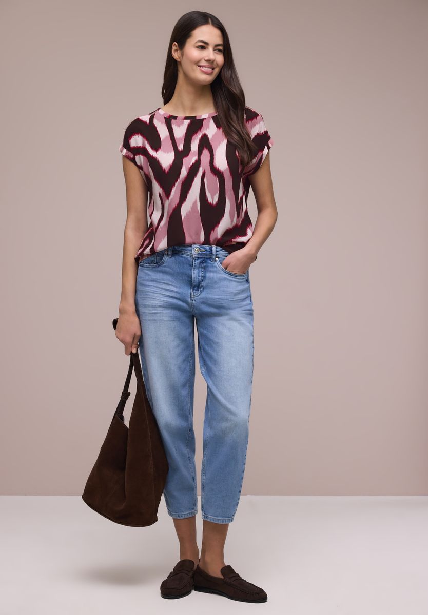 Dropped Shoulder Bluse mit Tapedetails