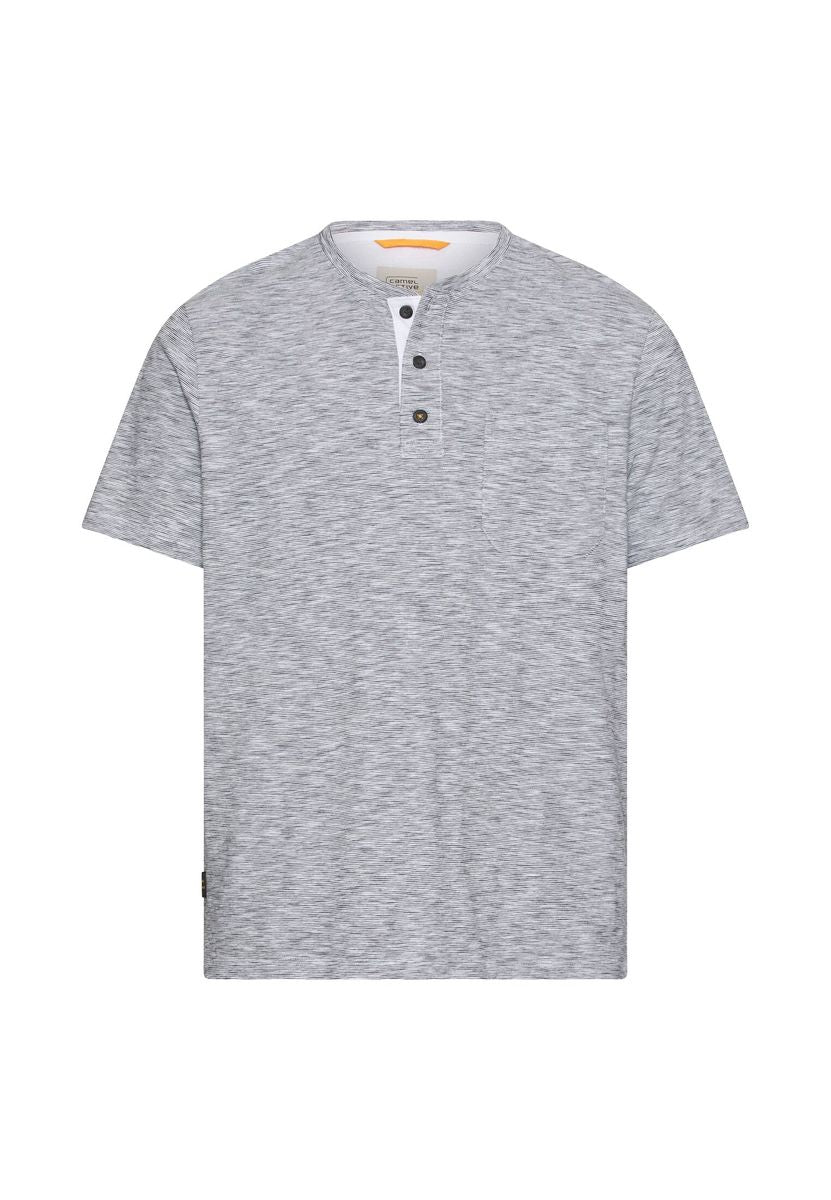 T-Shirt mit Knopfleiste