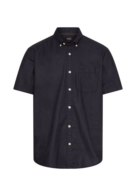 Kurzarmhemd aus Leinenmix
