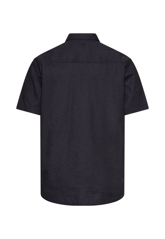Kurzarmhemd aus Leinenmix