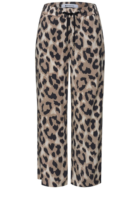 Wide Leg Hose im Loose Fit mit Print