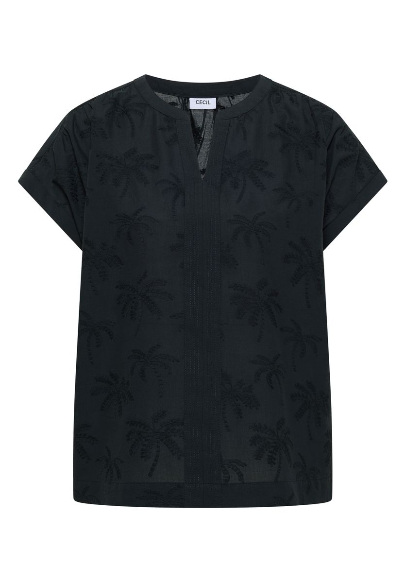 Dropped Shoulder Bluse mit Embroidery