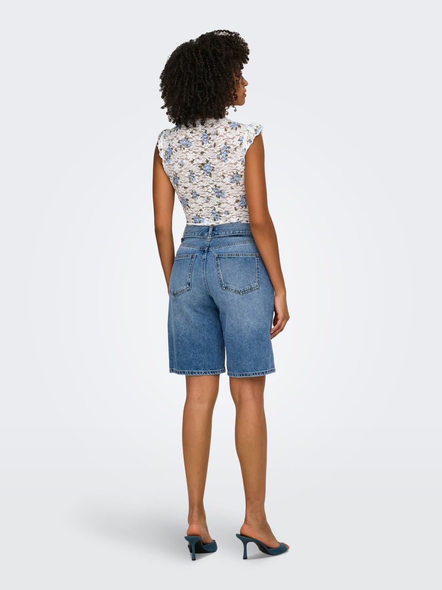 ONLSAGA S/S LACE TOP JRS