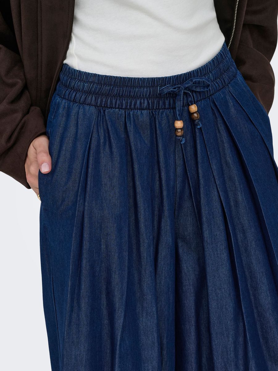 ONLBEA BEAD HW WIDE PALAZZO DNM QYT