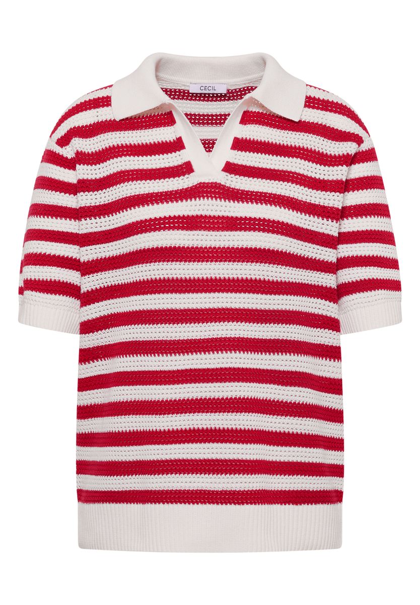 Kurzarm Poloshirt in Mesh-Qualität
