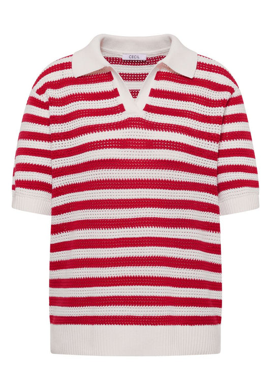 Kurzarm Poloshirt in Mesh-Qualität