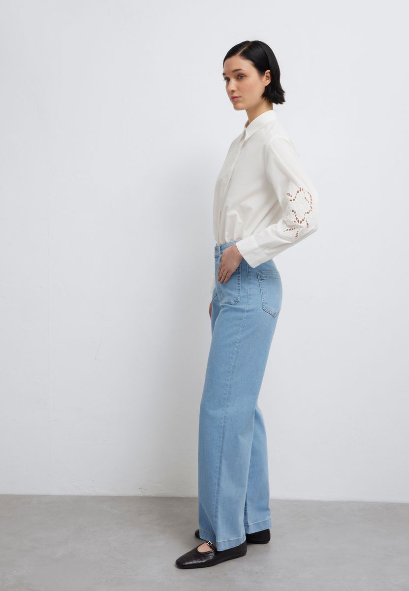 LONG SLEEVE WOVEN SHIRT
