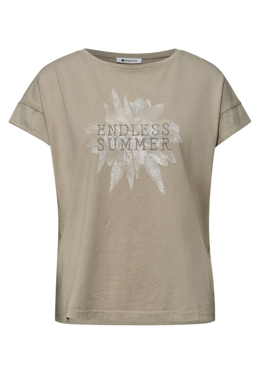 Dropped Shoulder Shirt mit Artwork