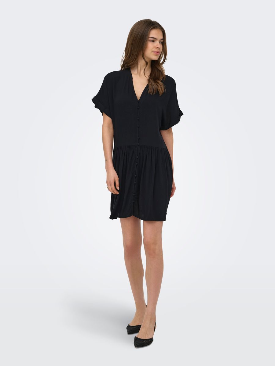 ONLSAGA BRISTOL S/S BUTTON DRESS WVN