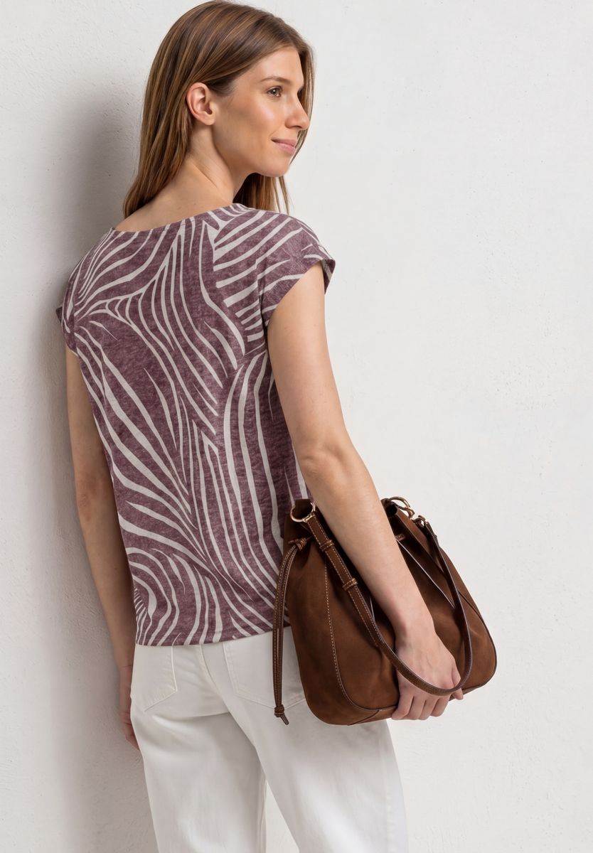 Dropped Shoulder Shirt im Ausbrenner-Look