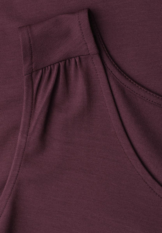 Top aus Jersey mit Elastiksaum