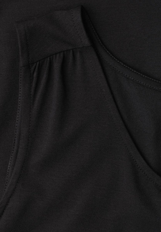 Top aus Jersey mit Elastiksaum