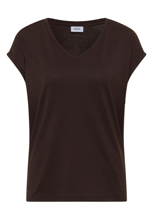 Dropped Shoulder Shirt mit V-Neck
