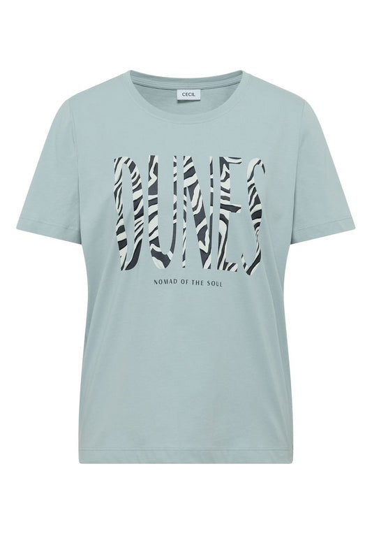 T-Shirt mit Rundhals und Frontprint