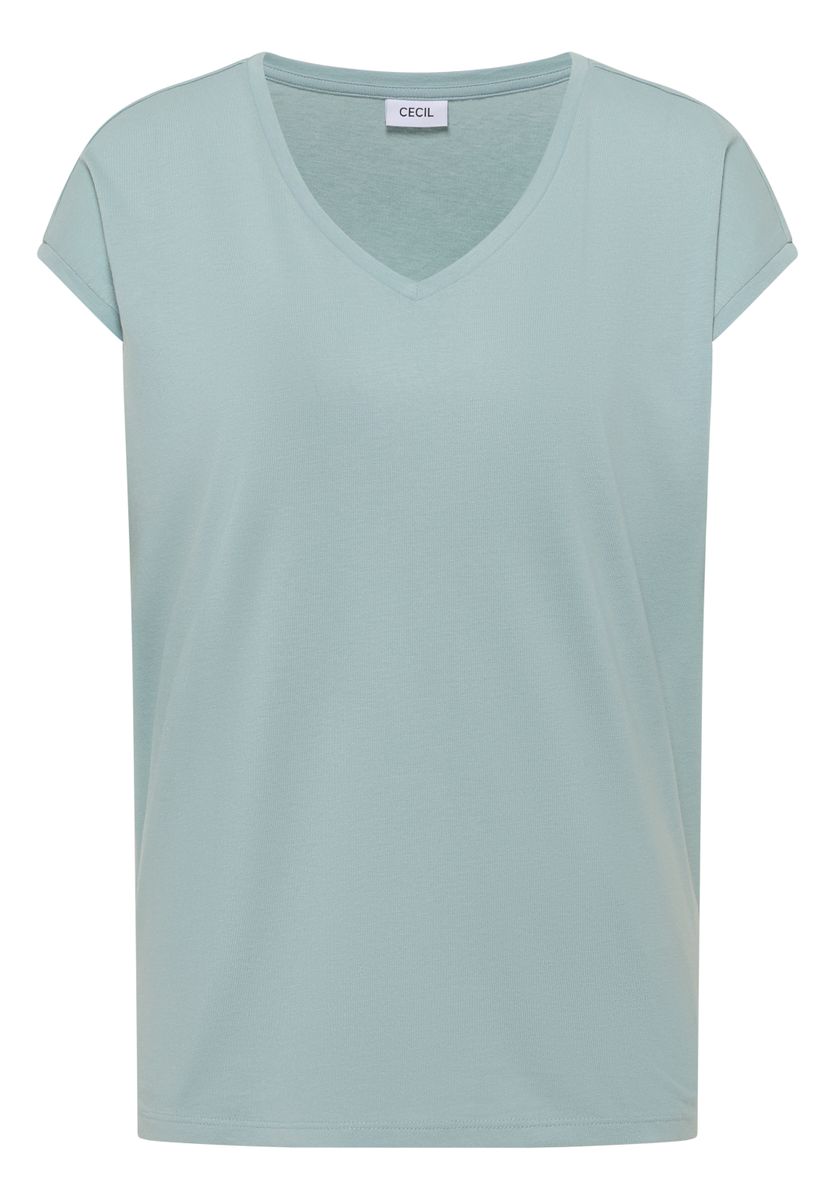 Dropped Shoulder Shirt mit V-Neck