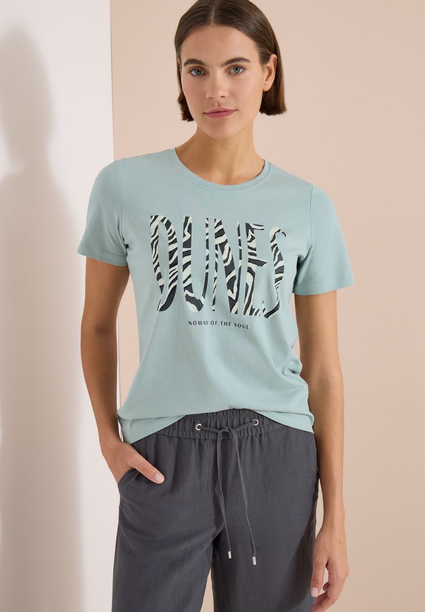 T-Shirt mit Rundhals und Frontprint